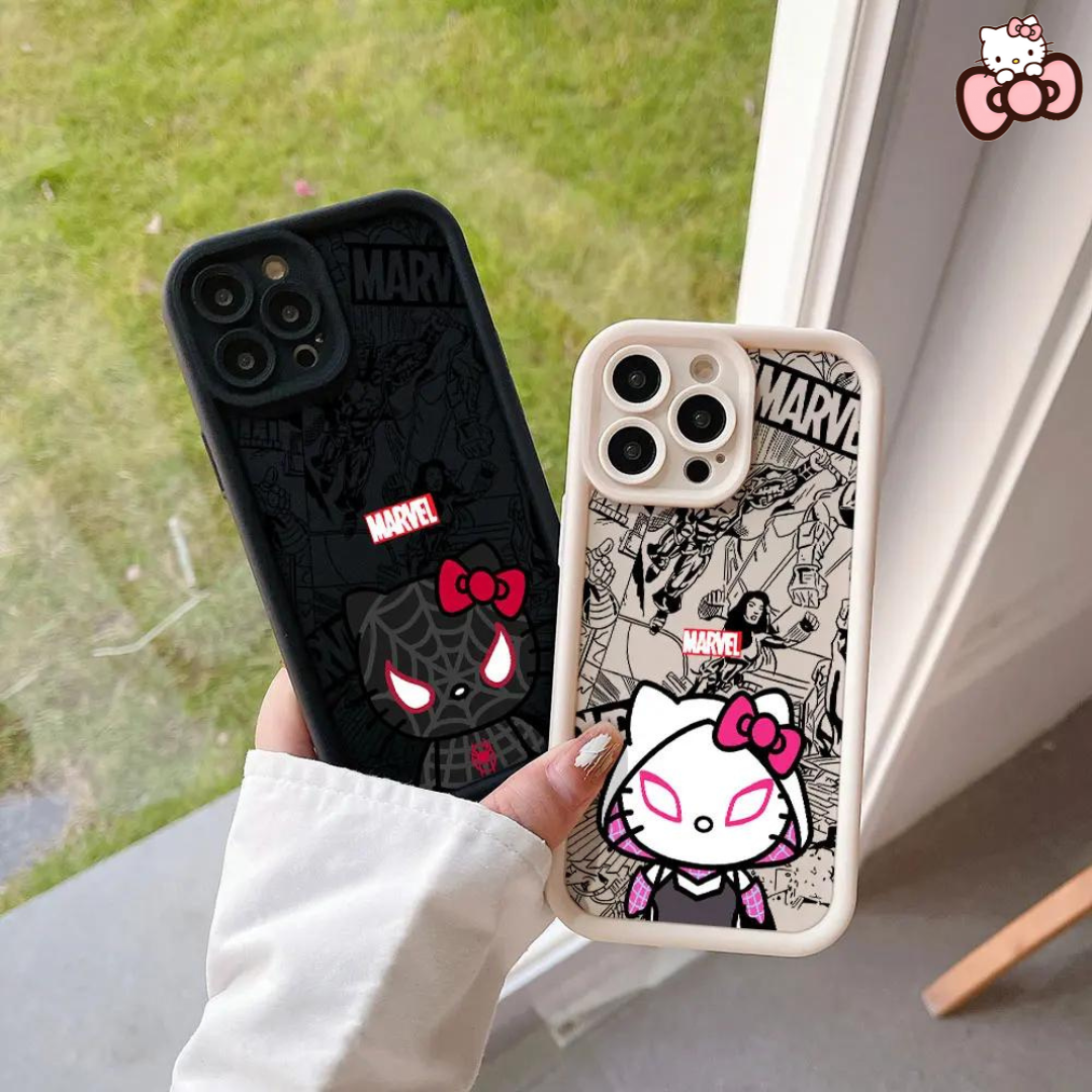 Coque Hello Kitty x Spiderman