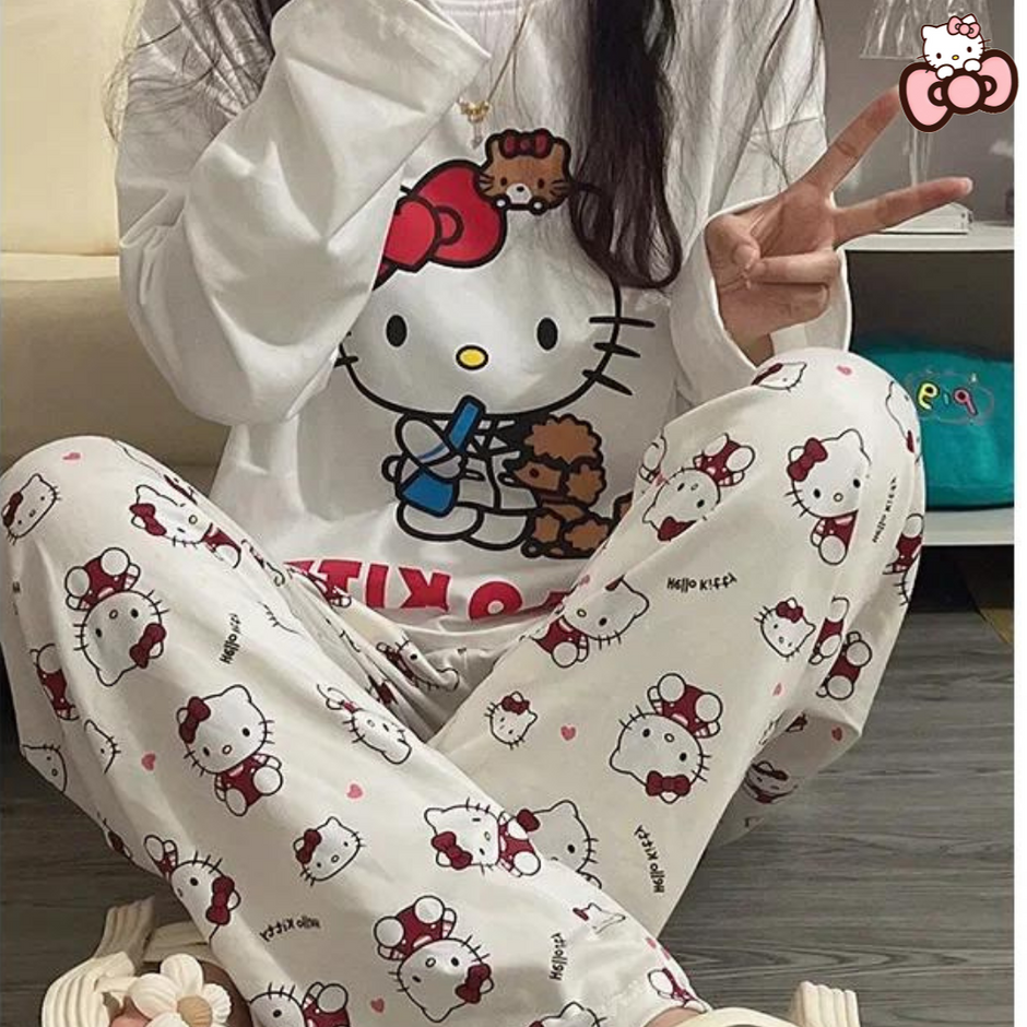 Hello Kitty White Summer Pyjama Set main image 1