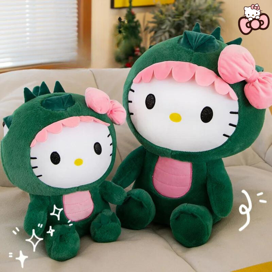 Peluche Hello Kitty Dinosaure