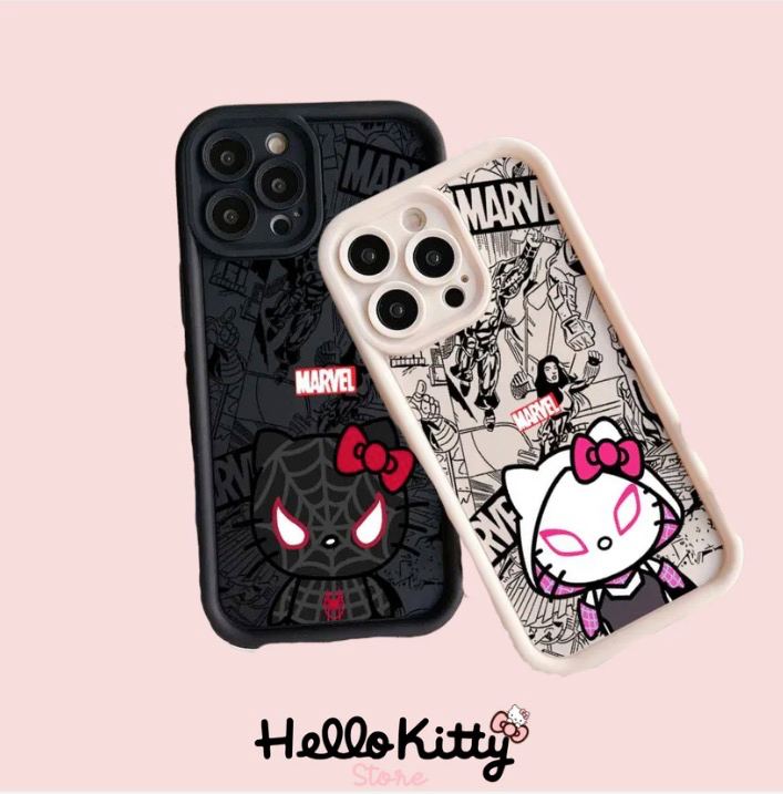 Coque Hello Kitty x Spiderman